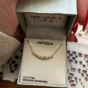 10K gold 1/5 CTTW Genuine Diamond 18 inch
Brilliance Fine Necklace